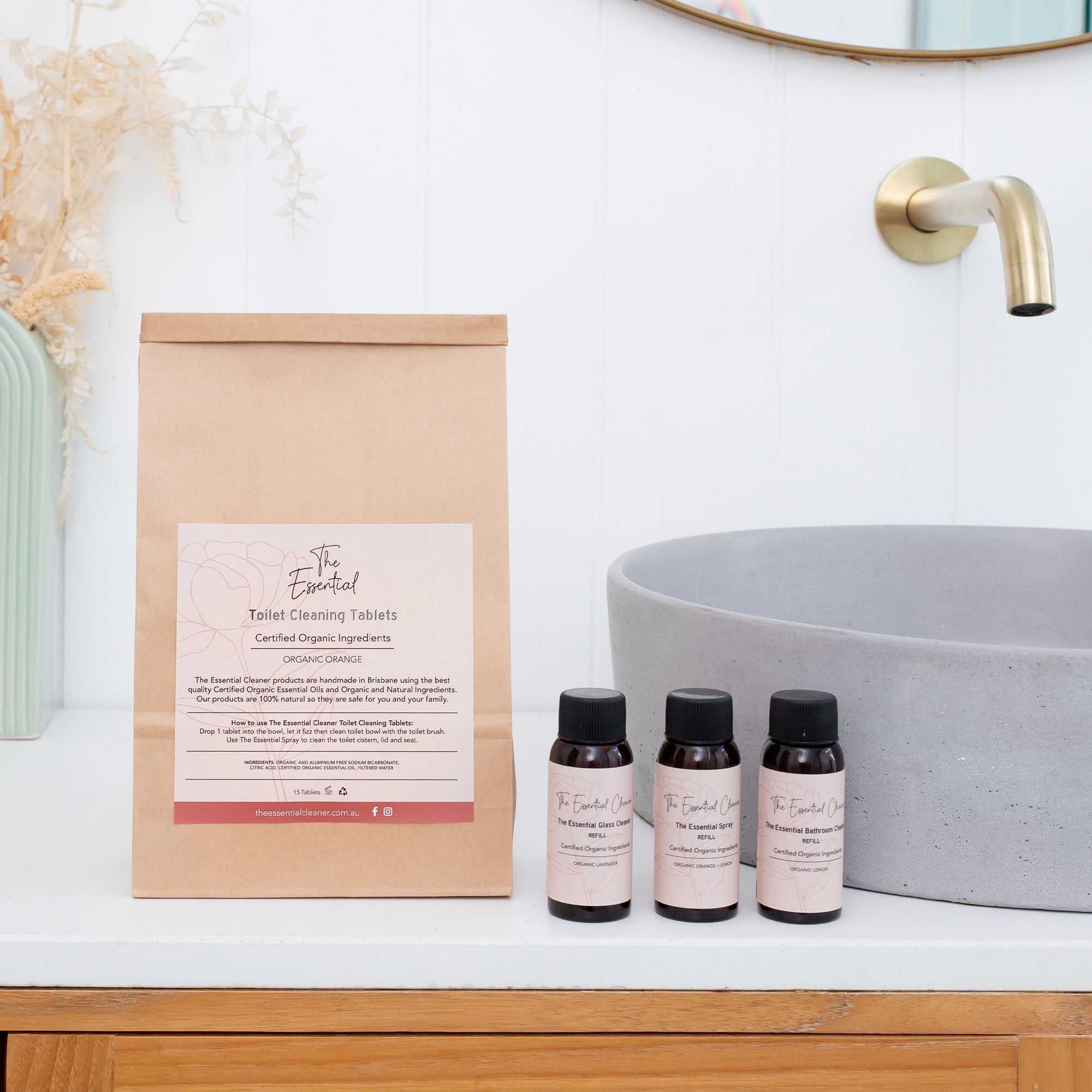 Natural Bathroom Cleaner Refills EcoFriendly Bathroom Cleaner